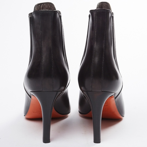 ❌ NWT Santoni French Cut Black Leather Boot - Picture 3 of 8